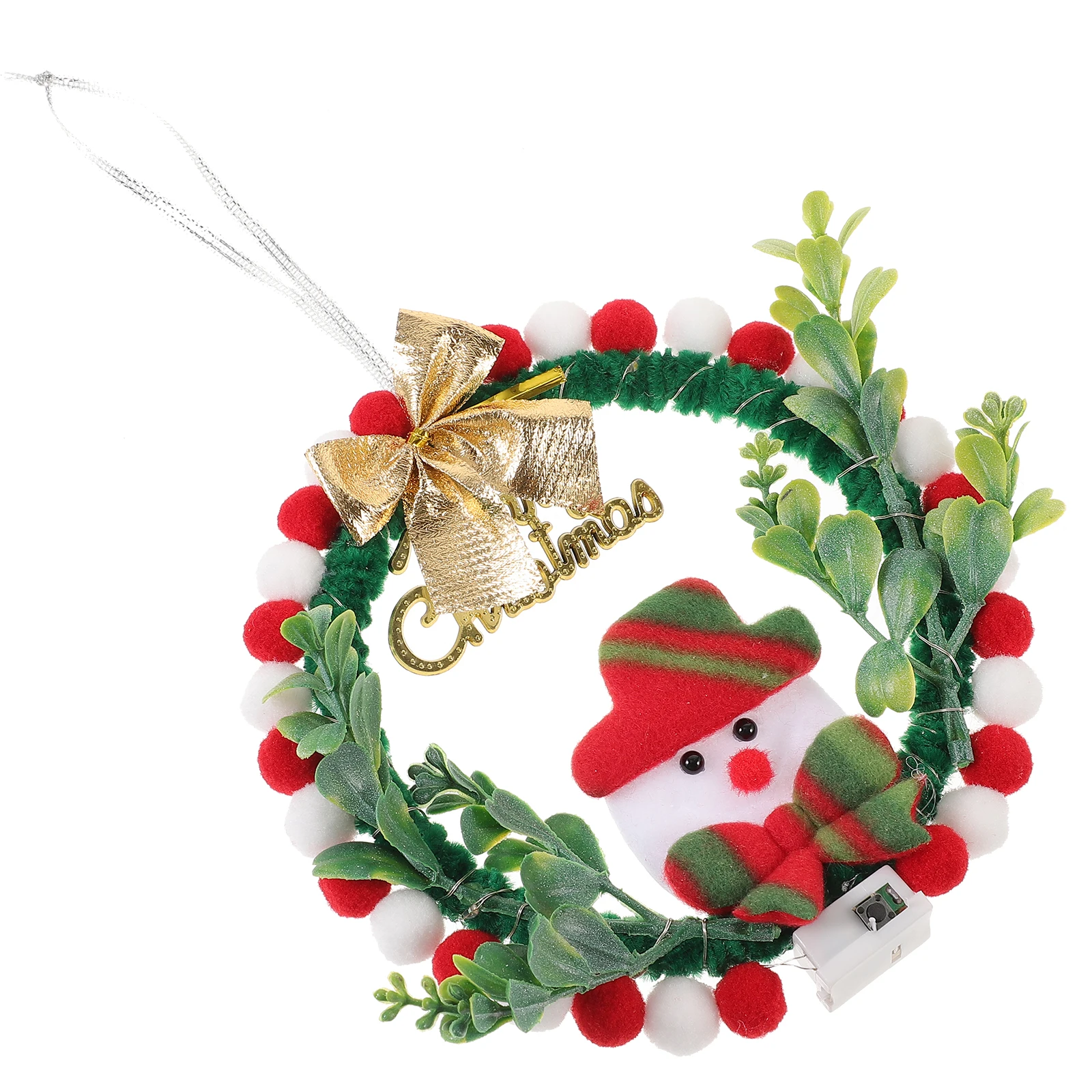 

Christmas Wreath Material Bag Making Materials Kits Front Door for Supplies Window Wreaths Snowman Craft
