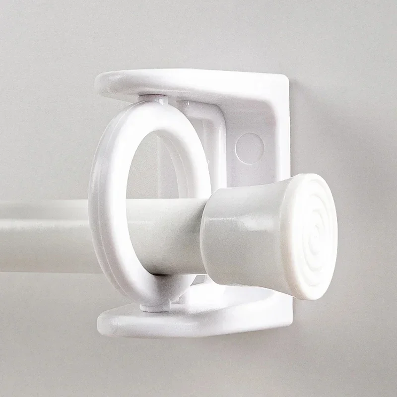 Punch-free Curtain Rod Holder, Adjustable Hook