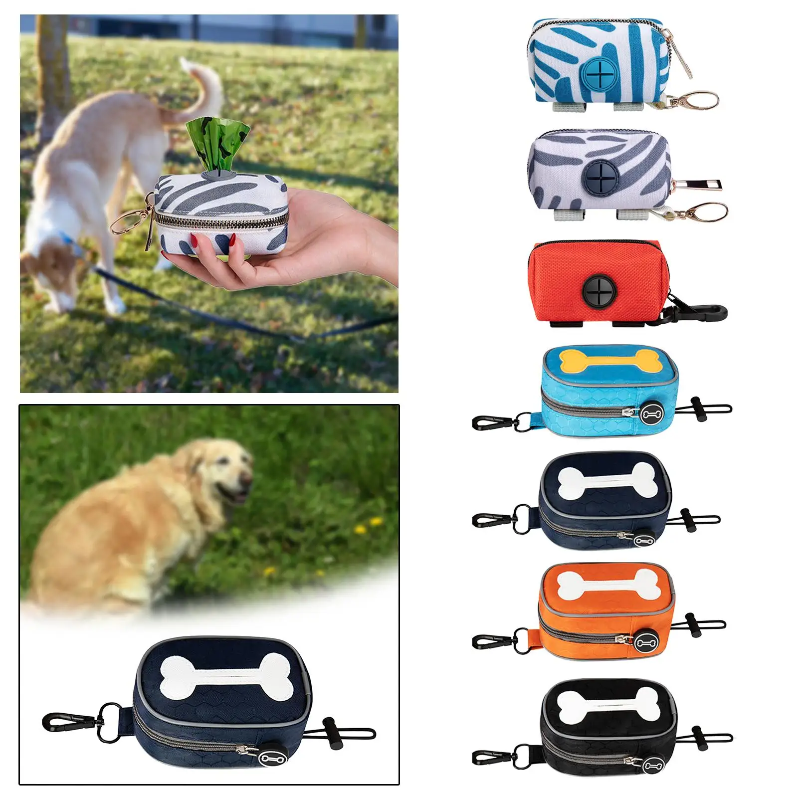 Dog Poop Bag Holder for Leash Pet Waste Bag Dispenser for Walking Dog Poop Bag Holder for Leash Pet Waste Bag Dispenser for Walking