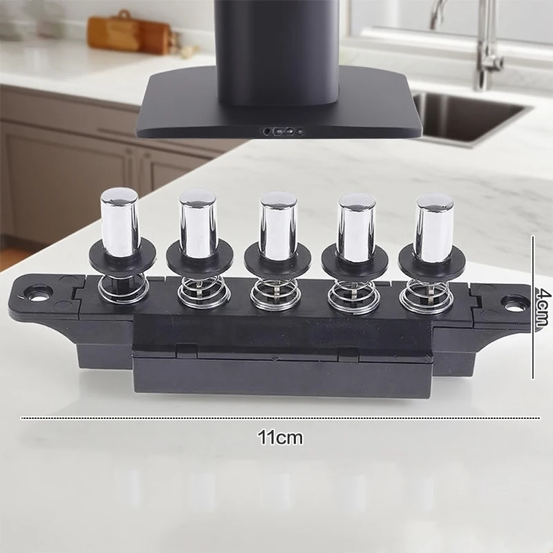 مفتاح زر توصيل بخمسة أوضاع لمفتاح فضي بخمسة أوضاع لغطاء المطبخ