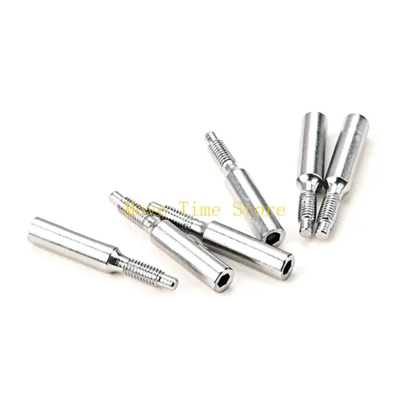 92me 6 pcs الفولاذ المقاوم للصدأ الغيتار الغيتار tremolo جسر سرج القفل مسامير التجويد
