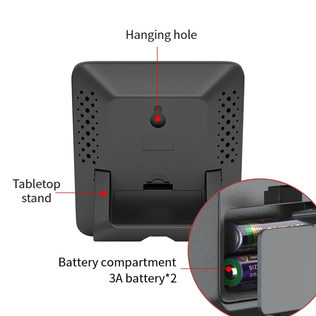 مقياس الحرارة الداخلي، مقياس الرطوبة، مقياس حرارة الغرفة، جدار دقيق، مقياس الرطوبة الرقمي، مستشعر درجة الحرارة والرطوبة #5