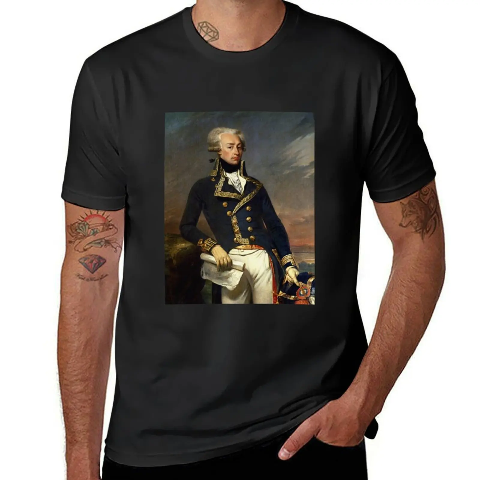 

Marquis de Lafayette Painting - Joseph-Desire Court T-Shirt shirts graphic tees sublime funnys tops men t shirt