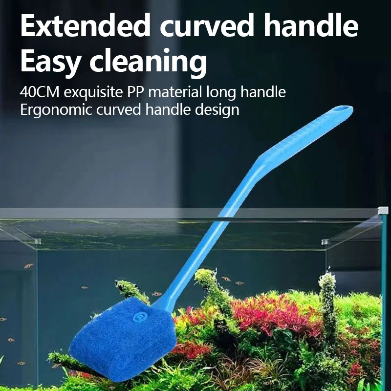Fish Tank Glass Plant Cleaning Brush Floating Cleaning Window Algae Scraping Sponge Accessories Aquarium Fish Tank cleaning Tool image 4