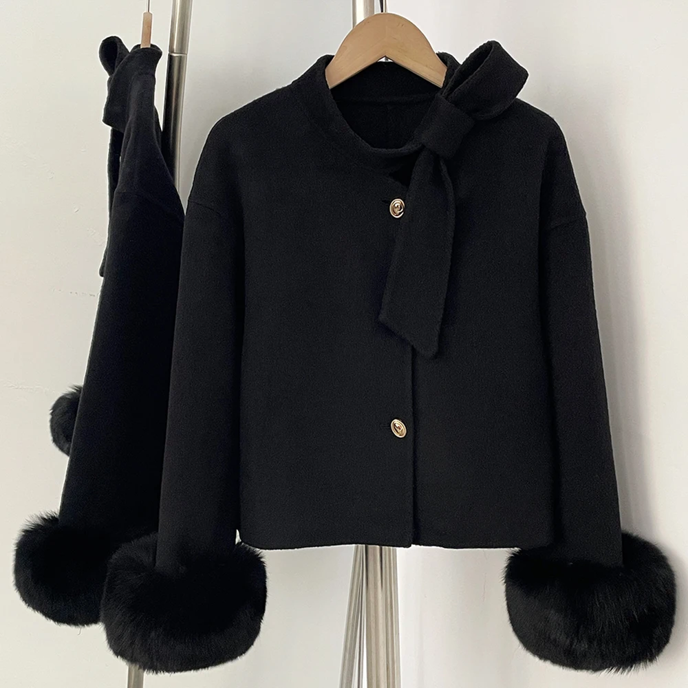 Woolen Coat Woman Winter Clothes Woman Luxury Trench Coat Fashion Winter Woman 2025 Luxury New in Coats & Jackets Fur Coat Woman