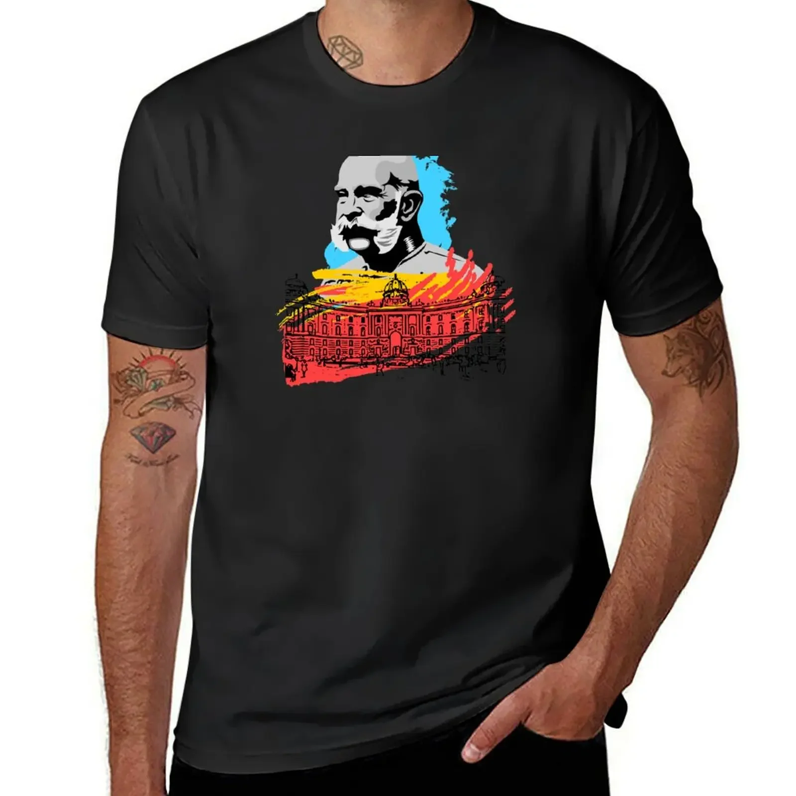 Camiseta del emperador Franz Josef Viena, nueva edición, camisetas blancas negras para hombre, nuevo modelo 2025