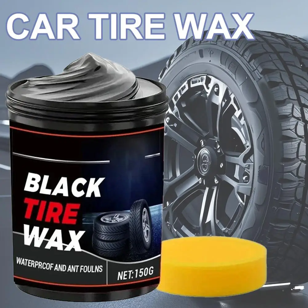All-in-One Tire Wax & Polish Paste,Multi-Color Dressing, Car/Motorcycle/SUV/Truck UV Plastic Protection,Easy Renewal,Fits A P9C0