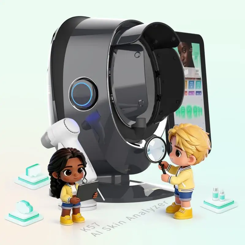 K57 AI Skin Scalp Analyzer Facial Skin Analyzer Machine Facial Scanning Detection Skin Problem Salon Equipment Scalp Testing