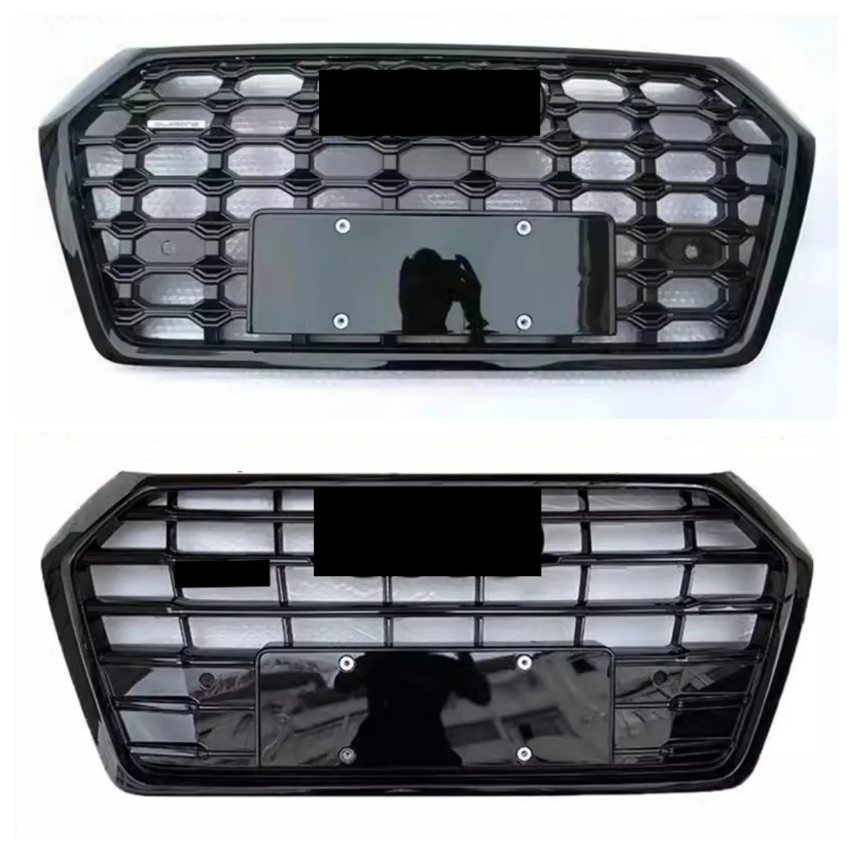 Car Grill for Audi Q5L RSQ5 2018-2020 modified Grille Grill Mask Front bumper net Car Accessories