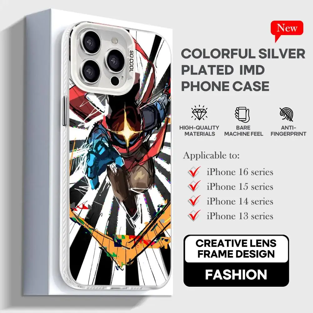 Dead Cells Phone Case For iPhone 17 16 e 15 14 13 12 11 XS Pro Max White IMD Colorful Silver Suitable case