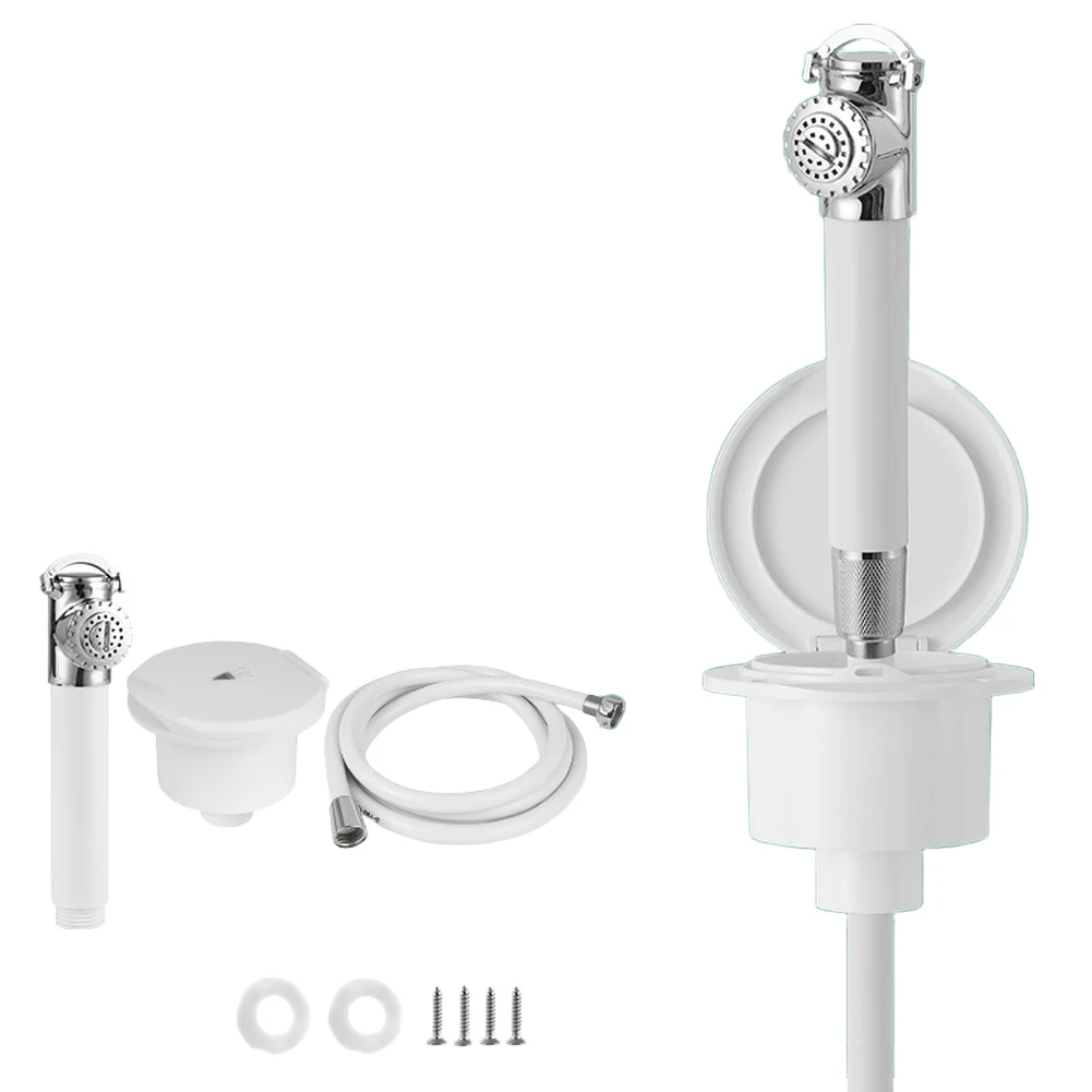 Robust Yacht Shower Head Kit with Resistant Materials for Marine Use 2.5M 4M Retractable Plastic Stainless Steel