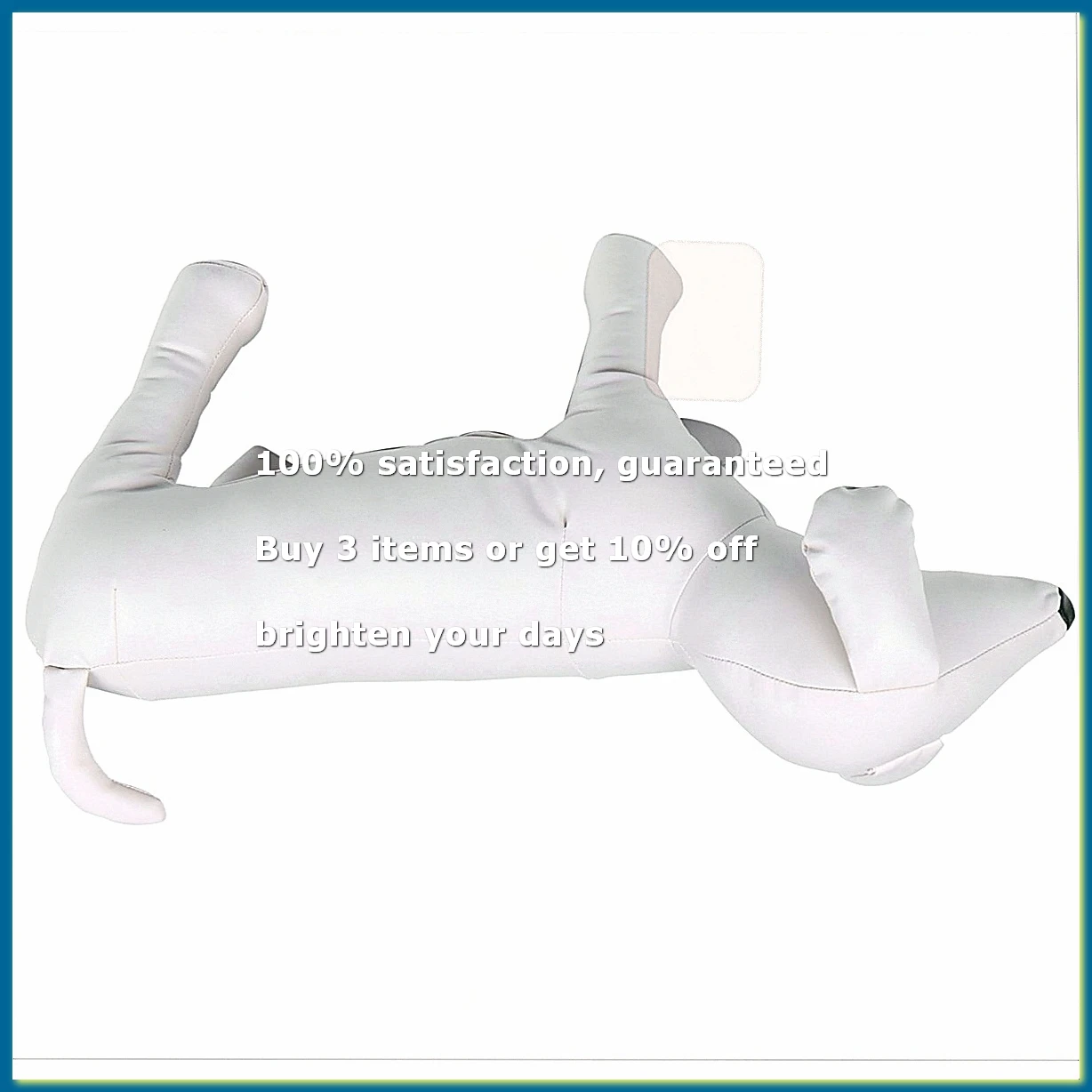 ●Leather Dog Mannequins Standing Position Dog Models Toys Pet Animal Shop Display Mannequin White L