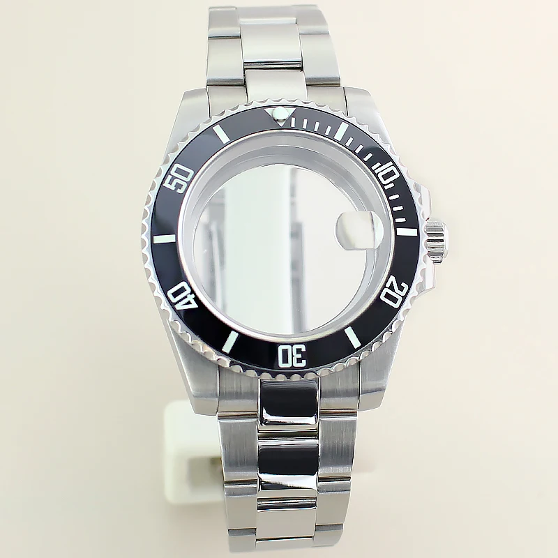 Watch accessories, mechanical strap for men, suitable for 40mm modified dial, 100m waterproof, suitable for NH35 movement