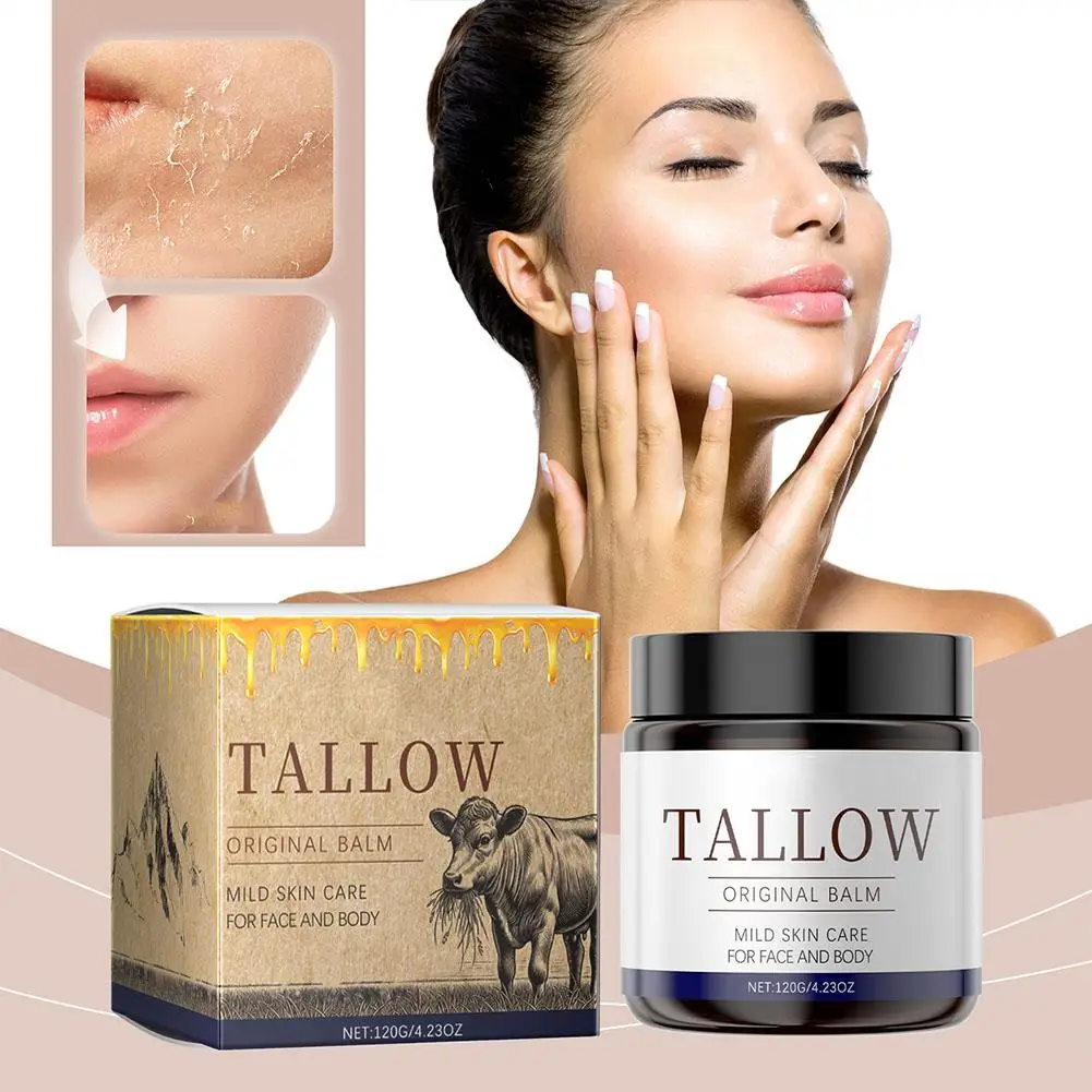 Tallow Honey Moisturizing Cream Moisturizing Beef Tallow Care Serum Products Lip Finished Body Lotion Face Fed Grass Grass D5T6