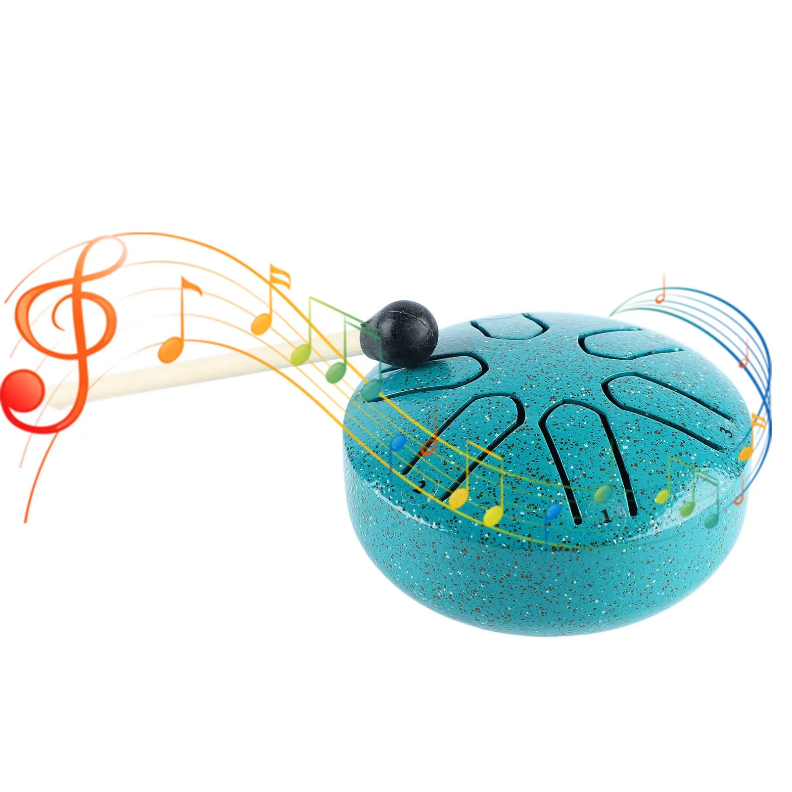 Handpan Drum Professional Mini 6 Note أداة قرع طبلة اللسان خالية من القلق مع عصا الطبل #3