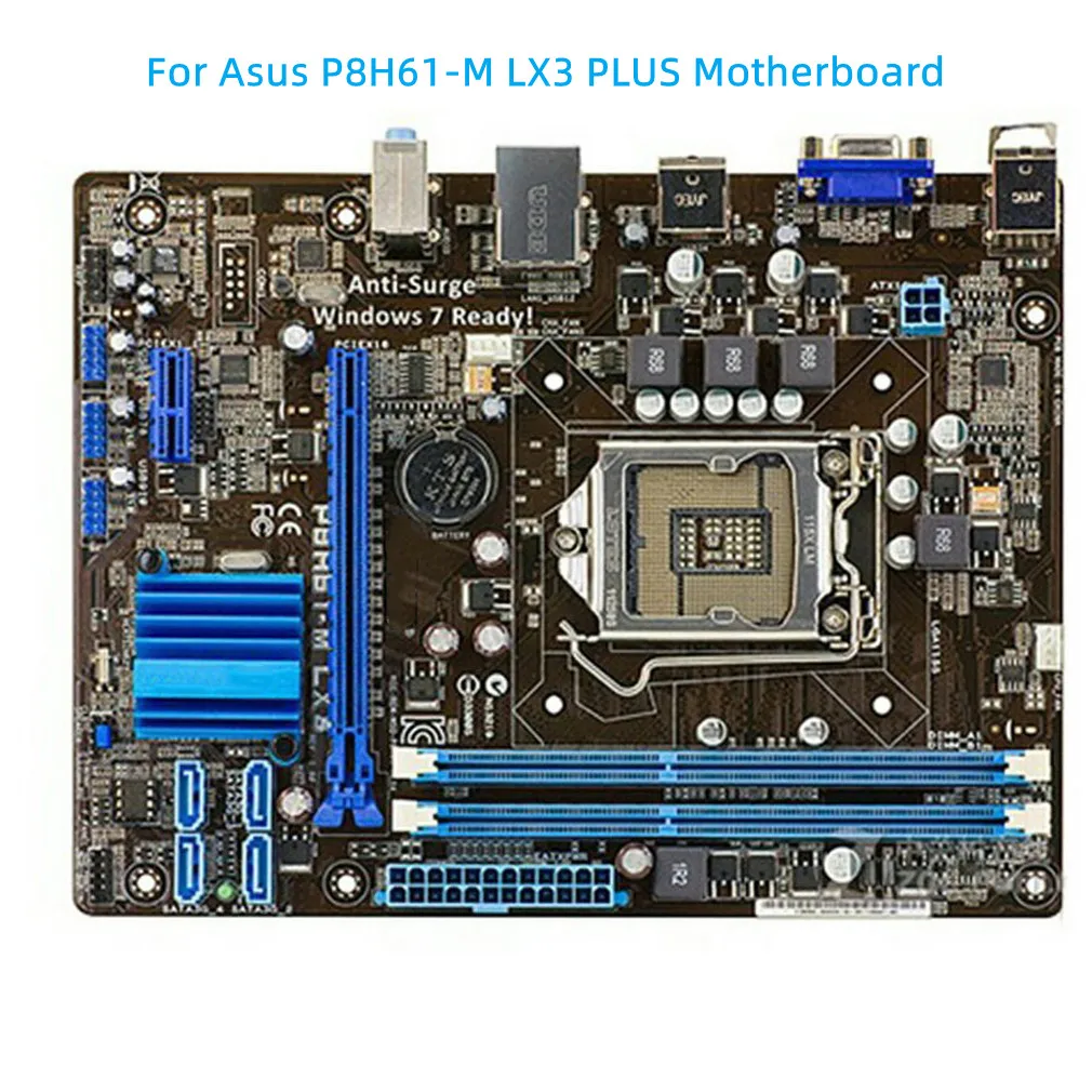 Горячая Распродажа 2022, оригинальная материнская плата LGA1155 P8H61-M/K/C/D I7 I5 I3 Intel CPU 16 ГБ DDR3 PCI-E 2,0, материнская плата VGA