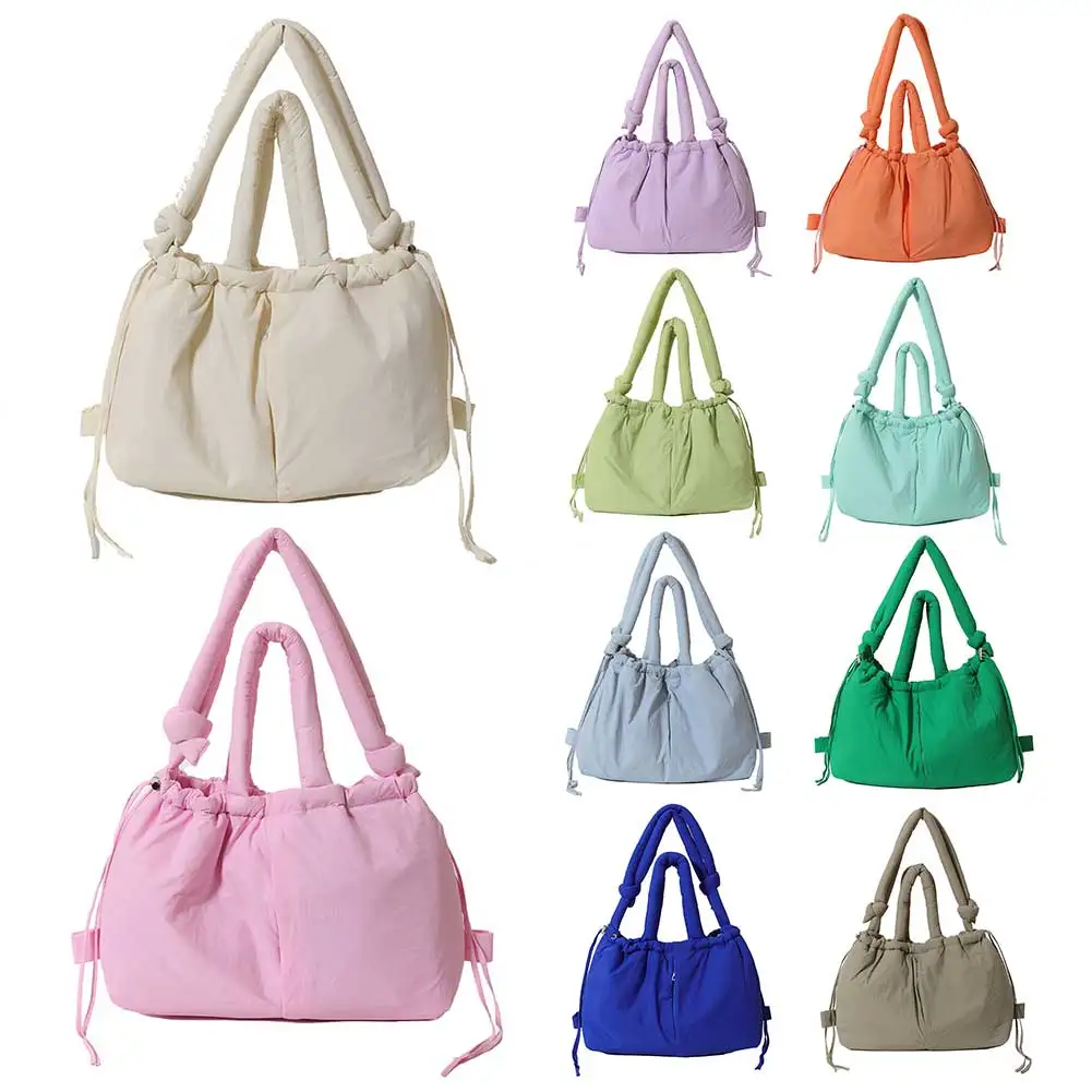 

Сумка-пуховик для женщин, сумка через плечо с регулируемым ремешком, нейлоновая сумка-хобо большой вместимости, пухлый кошелек для покупок, путешествий