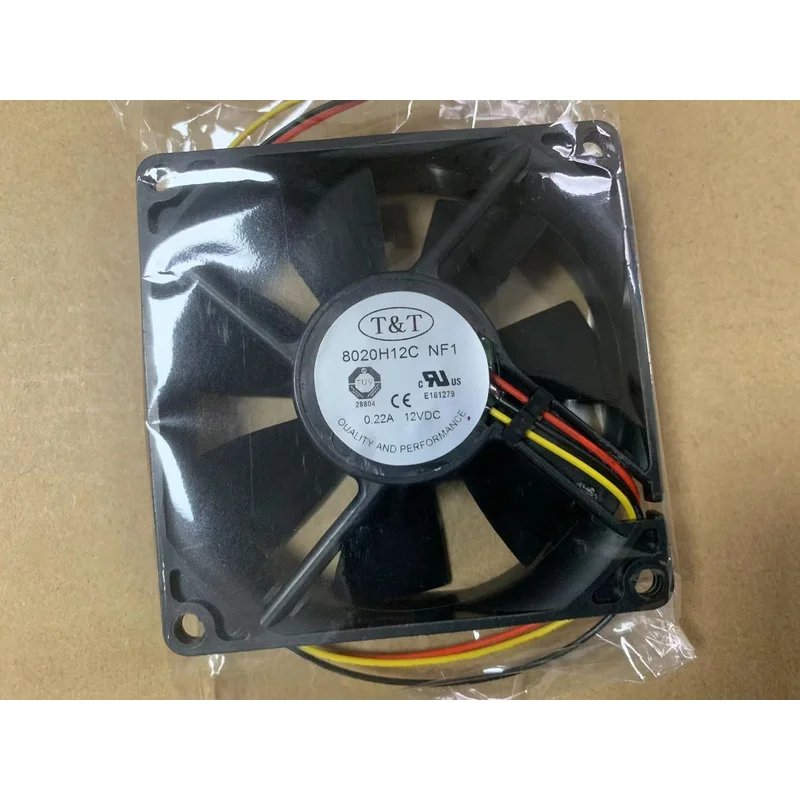 LL+  1PC 8020H12C DC12V 0.22A 3Pin for Graphics card cooling fan