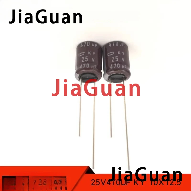 

100PCS free shipping NIPPON KY 25V470UF 10X12.5MM 105 degree low resistance long-life NCC 470UF 25V electrolytic capacitor