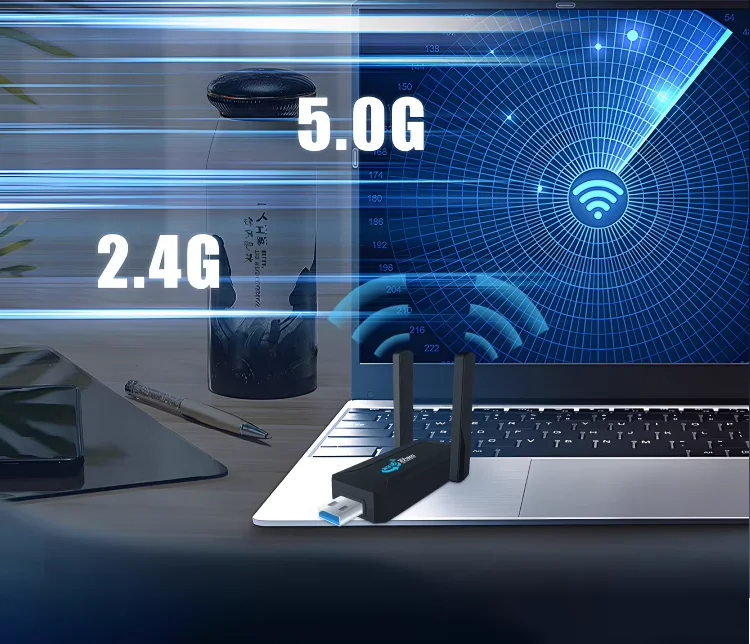AX1800 Wireless Network Adapter 2.4GHz 5GHz High Gain Dual Band WiFi 6 Adapter
