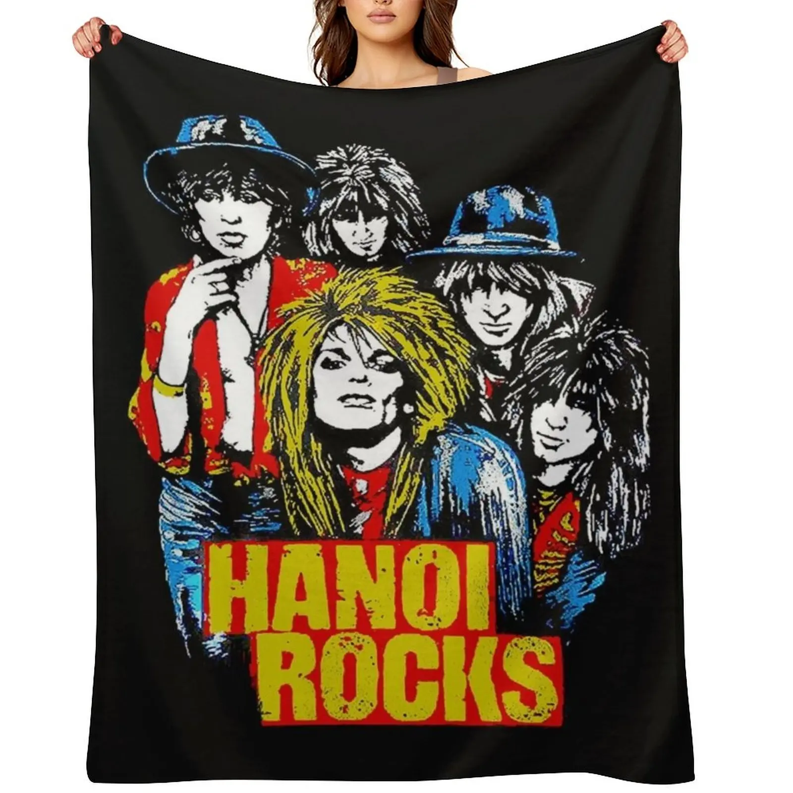 Hanoi Rocks 4 Classic T-Shirt Throw Blanket Decorative Sofa Luxury Throw funny gift Flannels Blankets