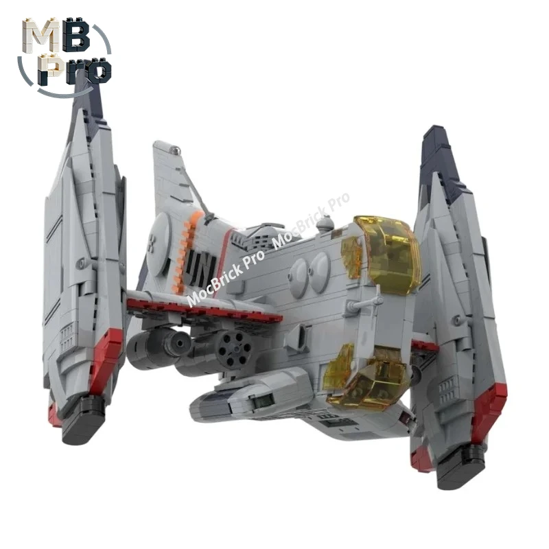 YAGR-3B Multi Missile Pod VTOL Assault Fighter MOC Bricks Set Sci Fi Tilt Engine Combat Plane Educational Hobby Toy