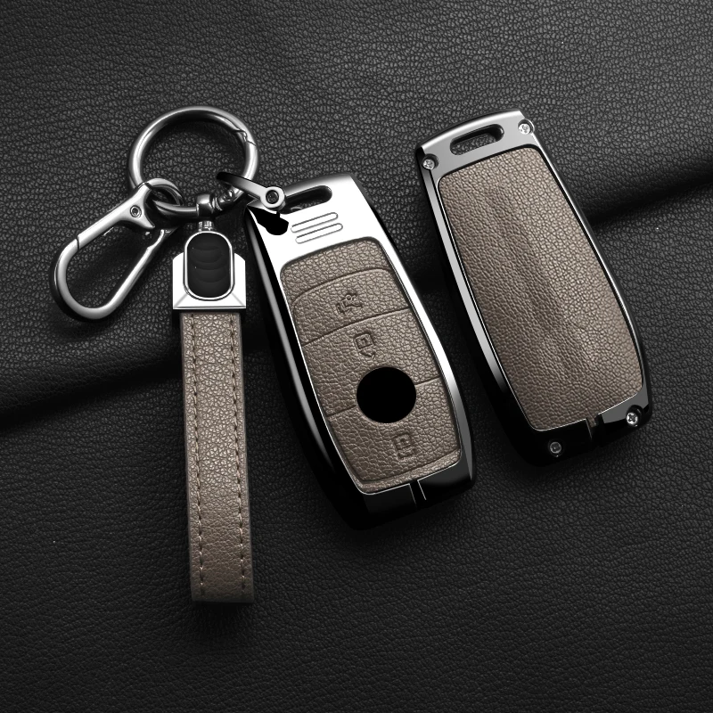 3-Tasten Zinklegierung Autoschlüssel-Abdeckung Passend für 2019 2020 Mercedes-Benz A220 E63S AMG E-Klasse GLE 350 4MATIC E300 E400 E43 W213 – Detail 16