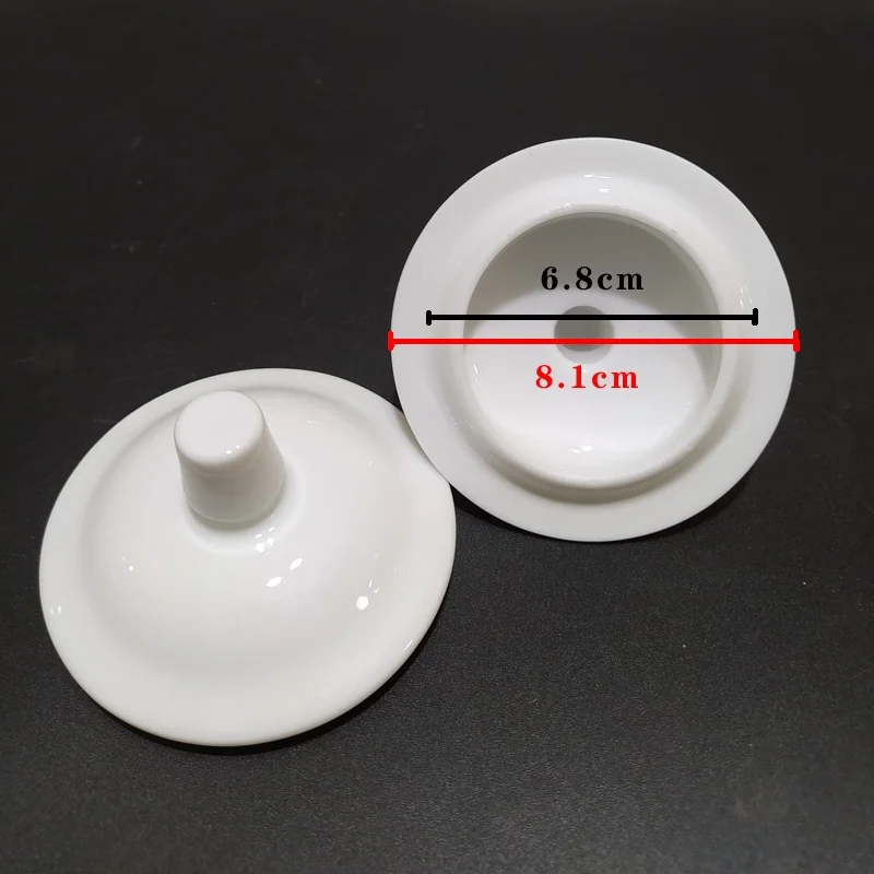 

Универсальная круглая стеклянная крышка для чашки чая, кружка, пылезащитные аксессуары, чистая белая крышка Cerc, универсальная крышка для кастрюли с водой