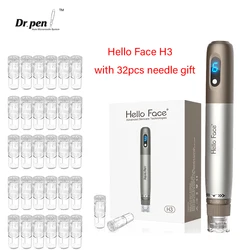 Hydra Pen H3 inalámbrico con cartuchos de agujas, Derma Pen, microagujas, mesoterapia, Dr. Pen, máquina para el cuidado de la belleza facial