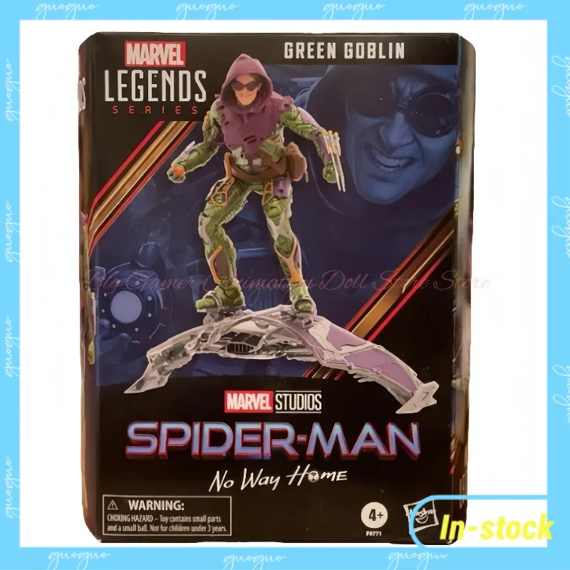 【En stock】Figura de acción de Hasbro Spider-Man Marvel Legends Series Green Goblin, versión de la película, 1/12, modelo de juguete de colección, regalo