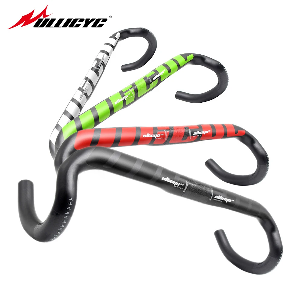 

Newest black red white road full carbon fiber bike handlebar carbon bicycle Handlebar light 31.8*400/420/440mm WB205