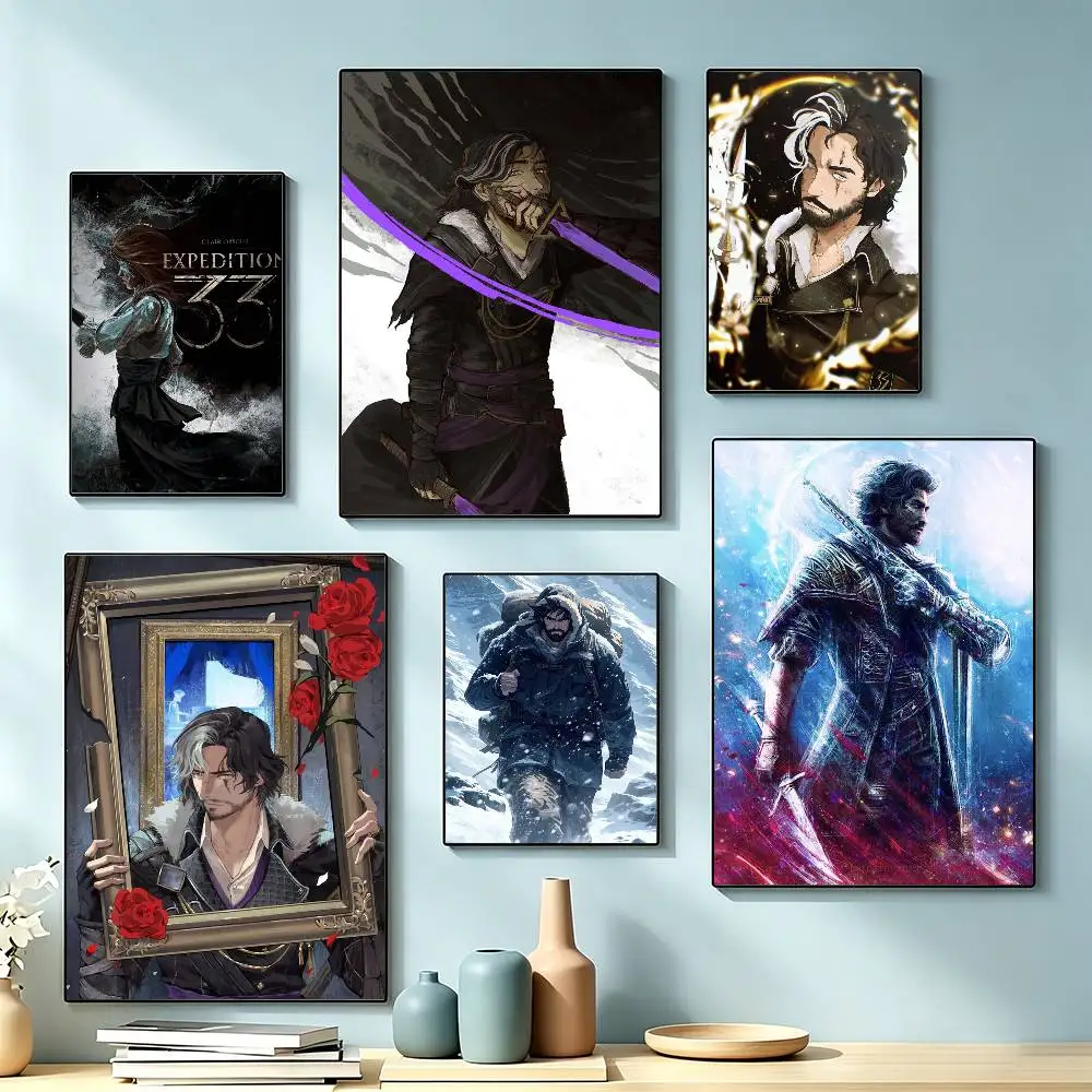C-Clair Obscur Expedition 33 Gamer Poster High Quality Dorm Living Room Aesthetic Wall Decoration Painting Stickers Gift