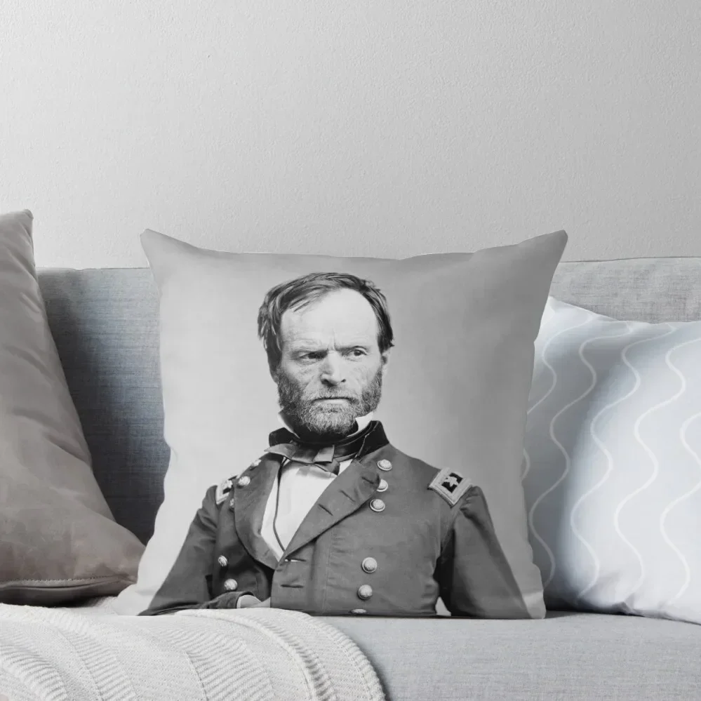 

General Sherman - Hand In Coat Portrait Throw Pillow Cushions Cover luxury decor Bed pillowcases pillow