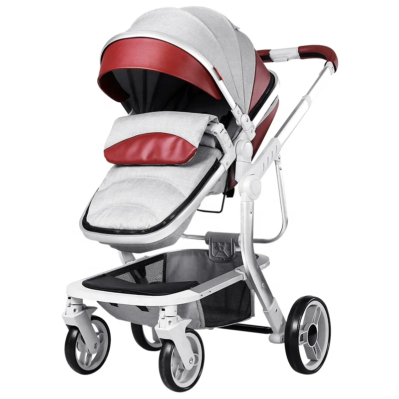 NEW FOREVER Aluminum Alloy Foldable Baby Stroller Lightweight Travel Baby Pram Luxury Stroller