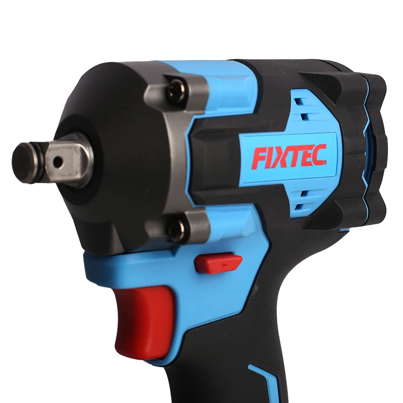 FIXTEC Industrial Power Tools 1/2 Inch Cordless Battery Powered 280/400/550 Nm Rechargeable Impact Wrench