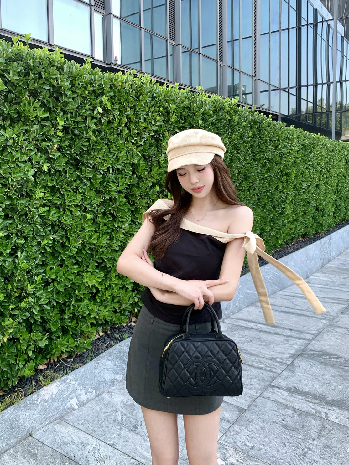 

Женский топ с цветным узором в стиле EU Knot, летний, с открытыми плечами, из полиэфирного волокна, приталенный, стандартной длины