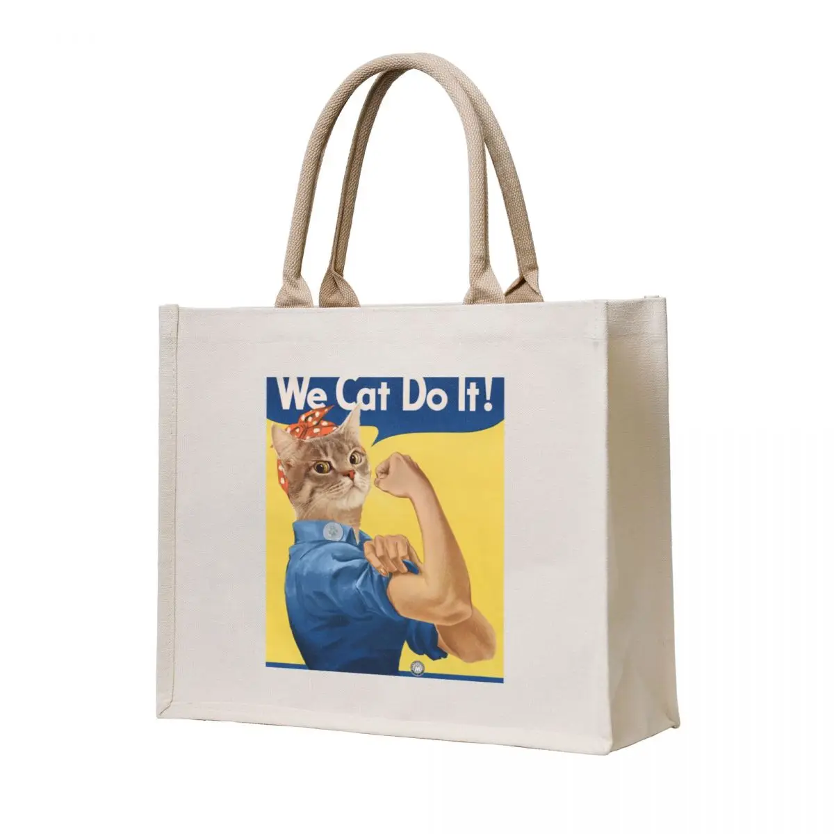 

Cat Power Tote Bag supermarket folding bag shopping bag logo foldable reusable shopping
