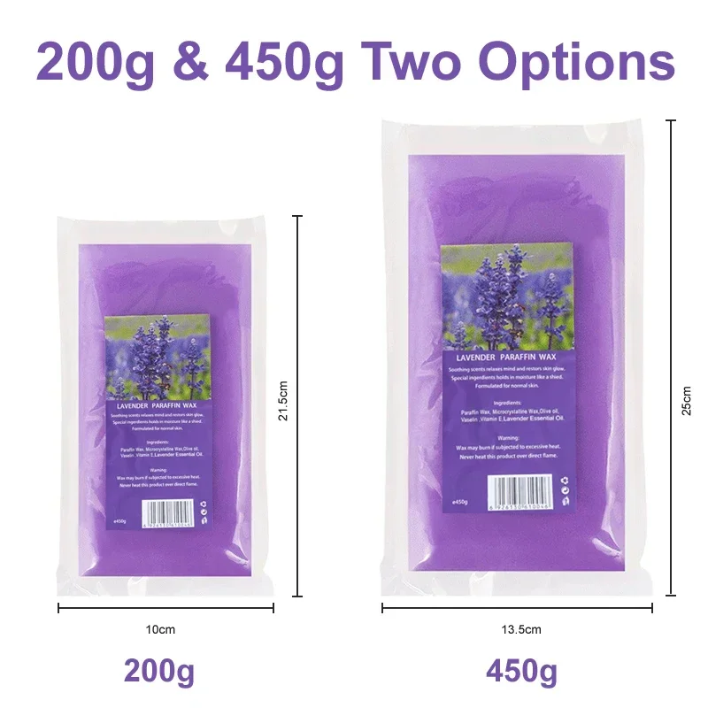 3/1 個ピールオフパラフィンマスク 200 グラム/450 グラム - スパ光沢を復元栄養手と足保湿ケアパラフィン