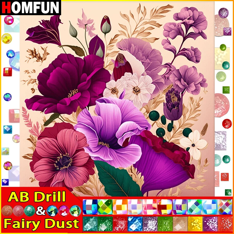 HOMFUN Fairy Dust AB Full Diamond Embroidery 