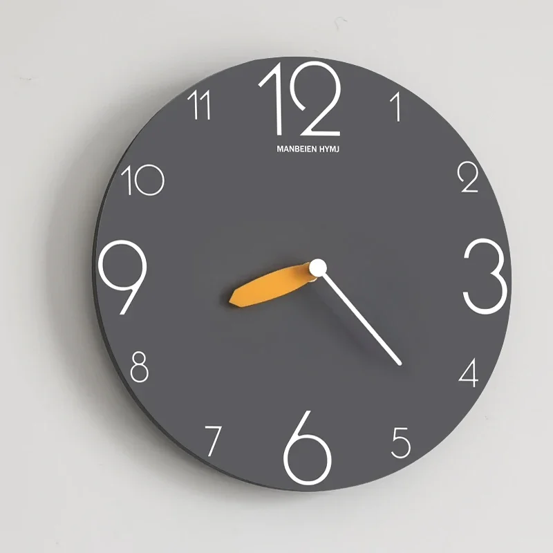 Watch Wall Clock Living Room Home Fashion Punch-free Modern Clock Wall Quartz Clock Mute Simple 2023 New Style
