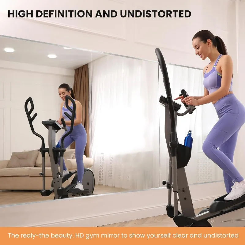 Home Gym Mirror, 63X24 Inch(Each)-2Pcs, Large Exercise Mirror, Frameless Full Body Mirror, Tempered Glass