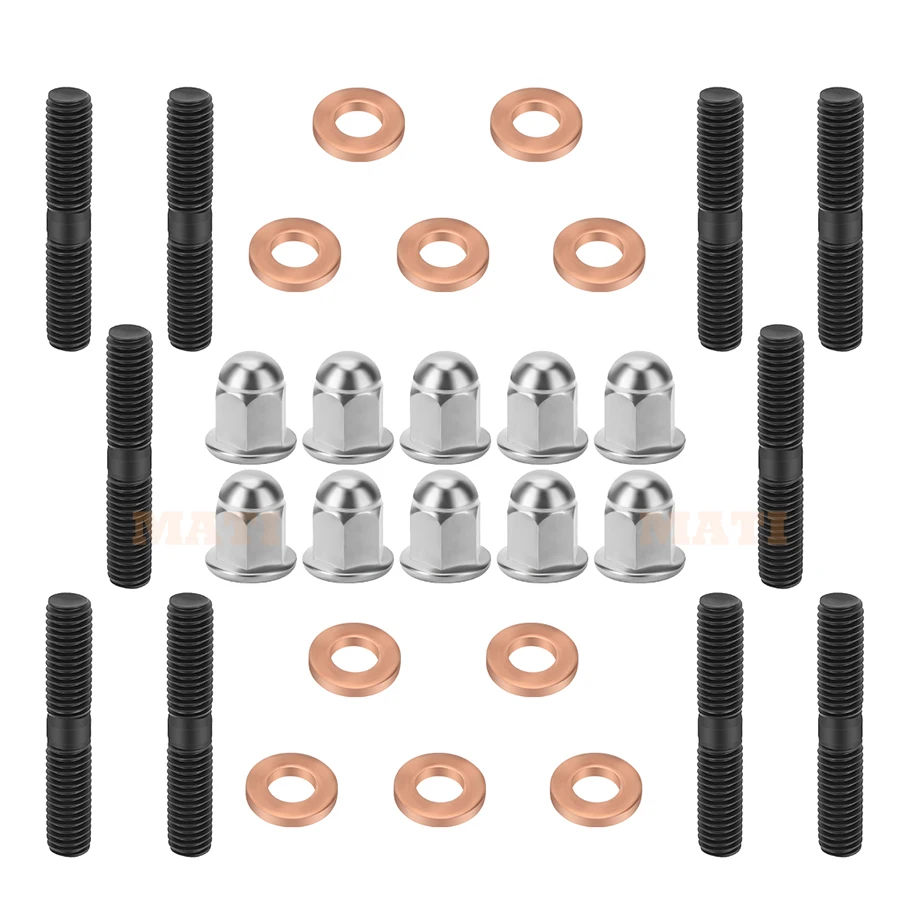 90116-08394-00 Cylinder Head Studs w/Nuts Washers kit For Yamaha Banshee 350 YFZ350 1987-2006