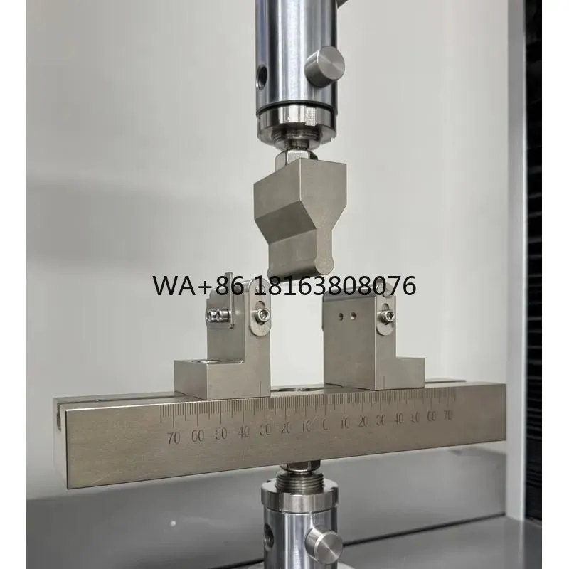Three Point Bending Fixture for Double Column Tensile Tester Adjustable Span for Rigid Specimen Flexural Strength Test