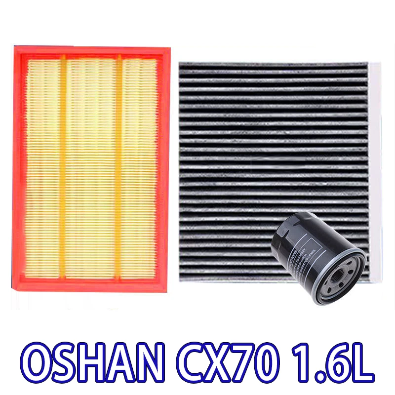 Filter Set Air Filter Cabin Filter Oil Filter for CHANGAN OSHAN CX70/CX70T 1.6L/1.5T 2016 2017 2018 2019