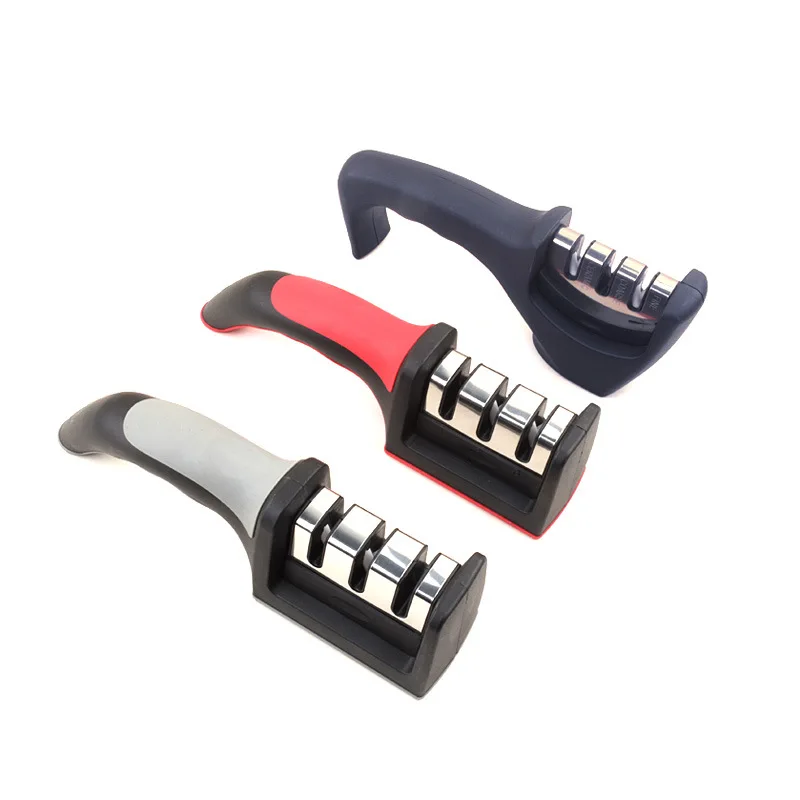 Knife sharpener, multi-functional, household use, four-stage sharpening stone stick, three-stage quick edge sharpener