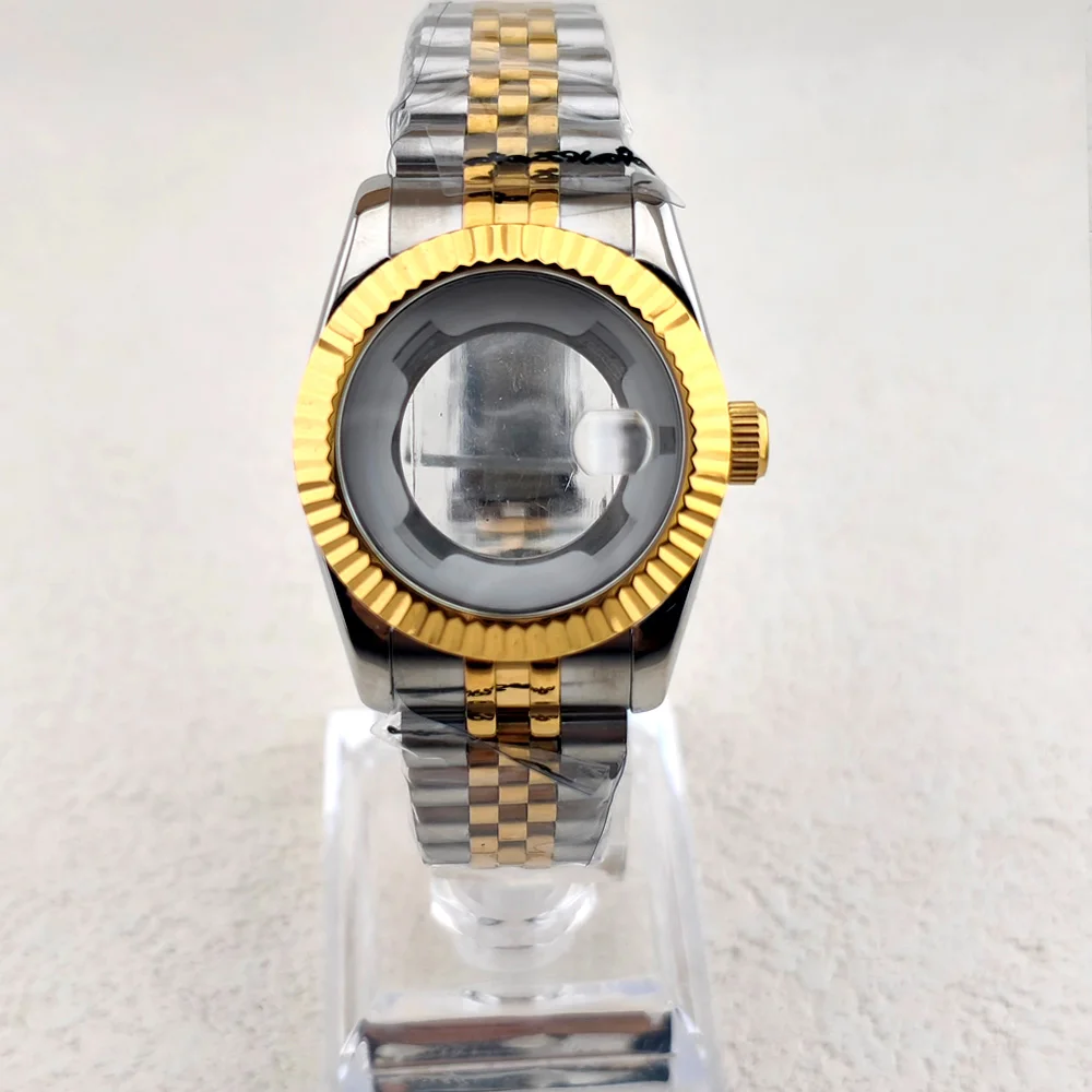 31MM NH05 Case Sapphire Glass Stainless Steel Waterproof Watch Case for Ladies  Fit NH05 NH06 Movement Fit 24.5mm Dial