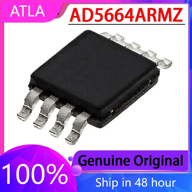 1PCS AD5664ARMZ 5667RBRMZ-1 Silk Screen D7C/DA5 SMT MSOP10 Digital To Analog Converter Brand New