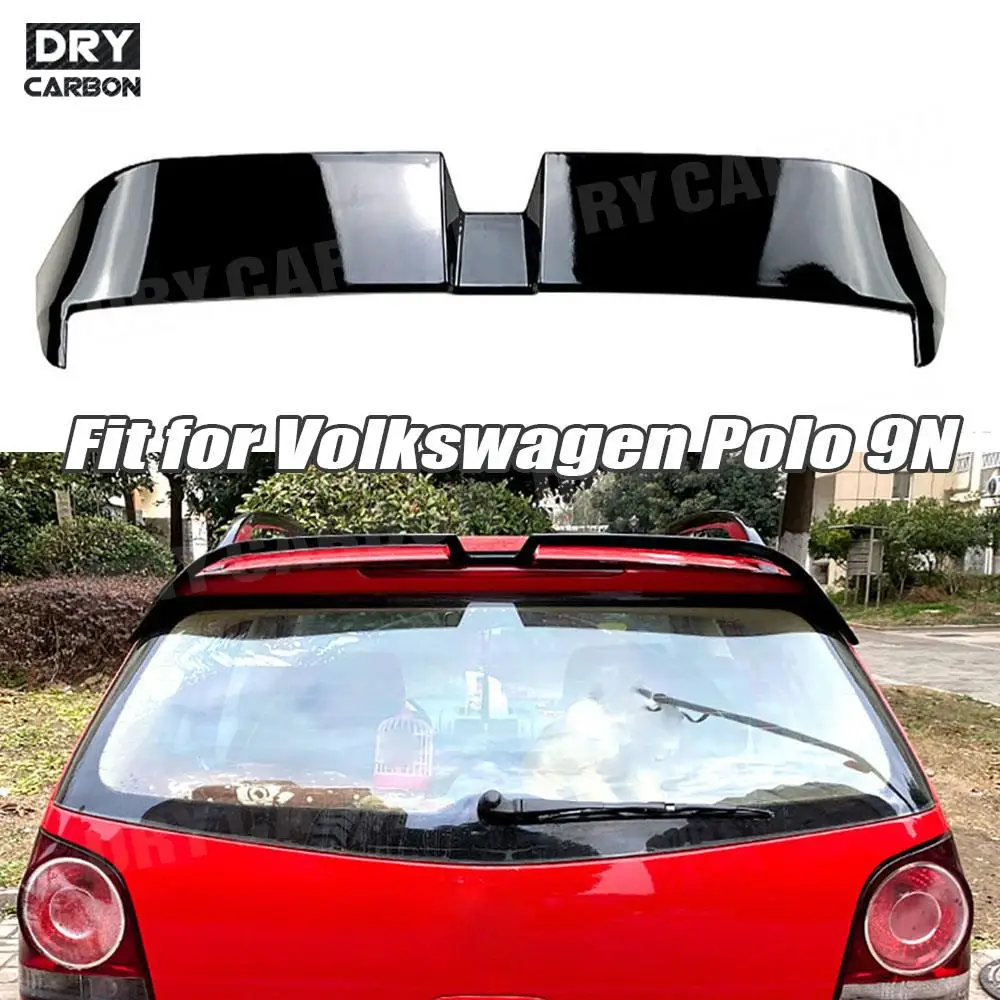 

Car Accessories Rear Spoiler for Volkswagen Polo 9N 2003 2004 2005 2006 2007 2008 Roof Spoiler Lip Wing ABS Styling Bodykits