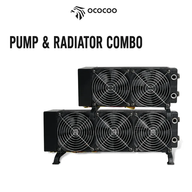 OCOCOO AP11 Computer Water Cooling Radiator Pump Combo 240mm 360mm G1/4 Aluminum DC12V 2600RPM External PC Cooler CPU GPU