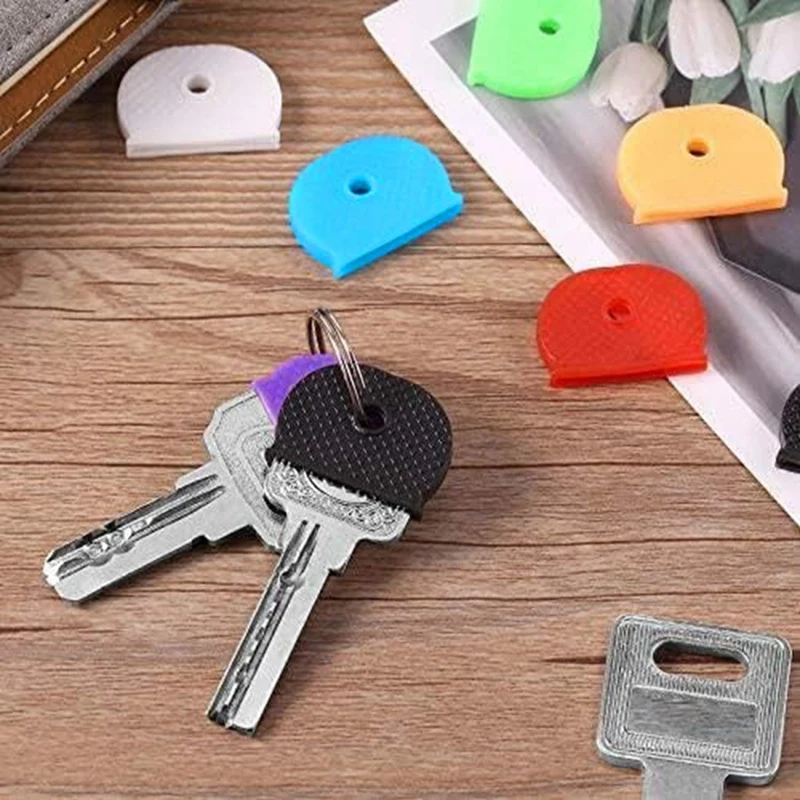 Flexível PVC Key Covers Kit, Keycap Cover Labels, Semicircular Keycaps, Fácil Identificação, 32 Pcs Set
